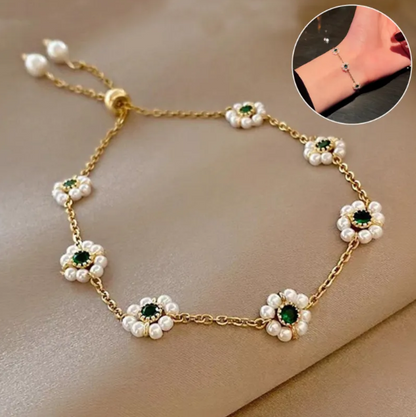 Pearl Flowers Bracelet