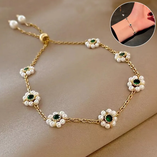 Pearl Flowers Bracelet