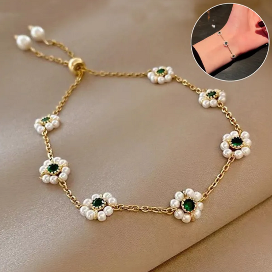 Pearl Flowers Bracelet