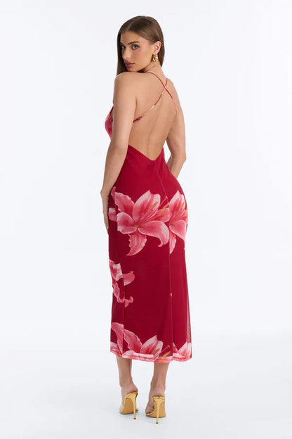 Bloom Mesh Maxi Dress
