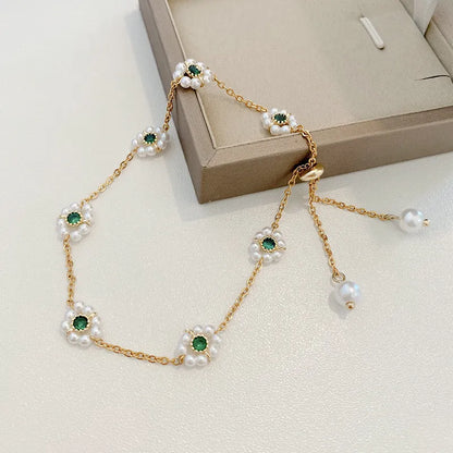 Luna Pearl Bloom Bracelet