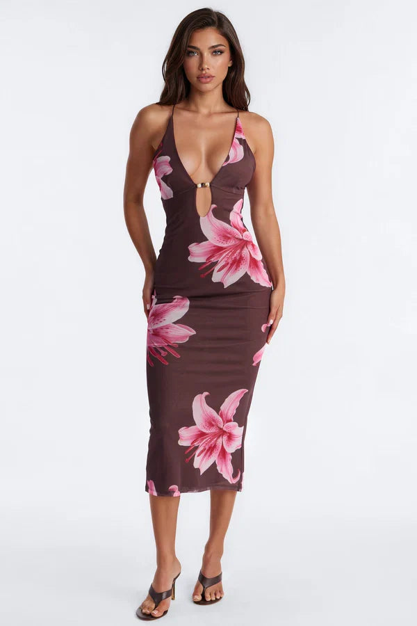 Bloom Mesh Maxi Dress